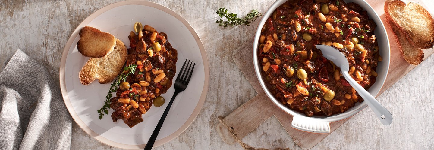 Hero image for Italian Beef and White Bean Casserole